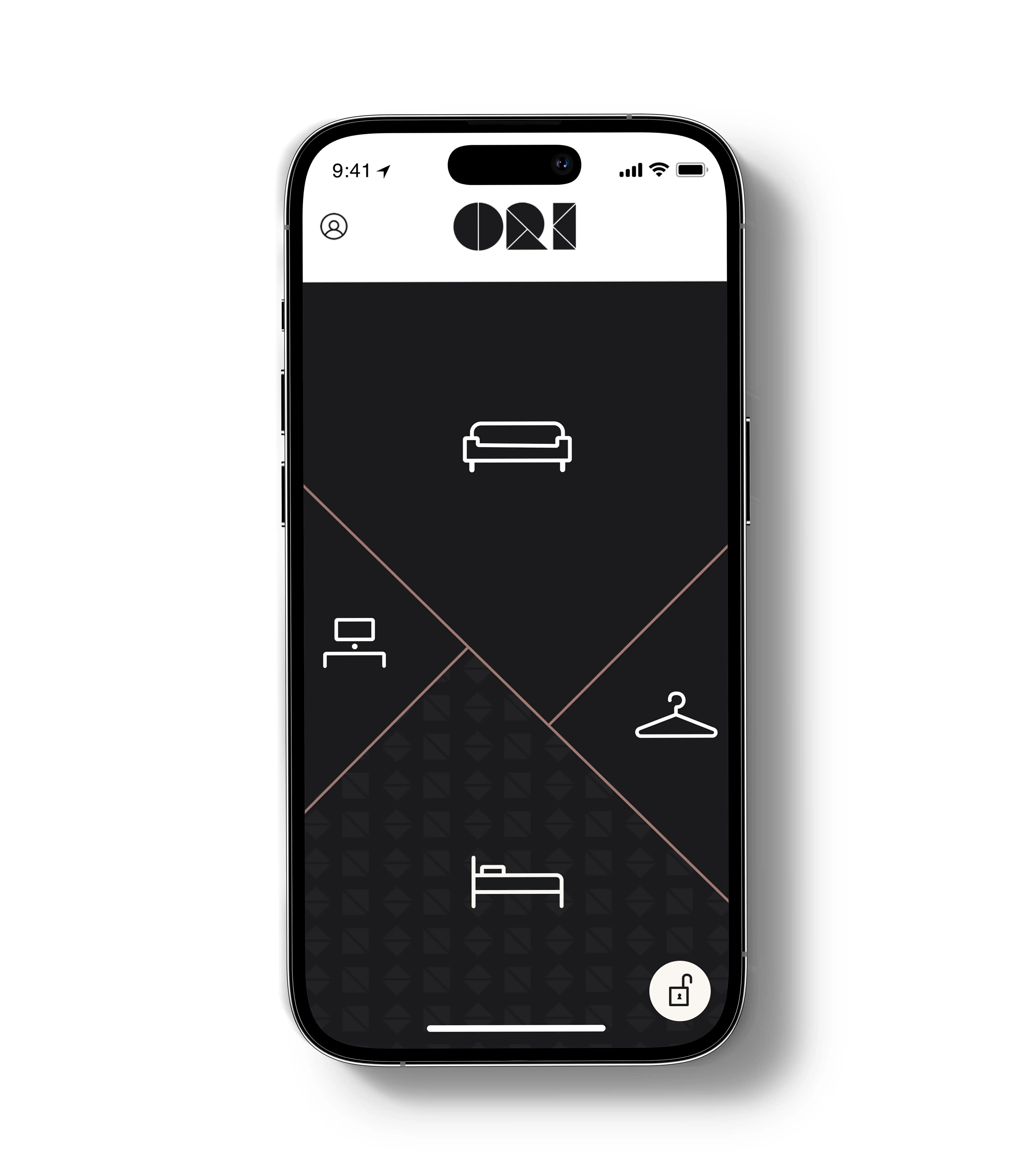 Ori Living mobile app interface showing intuitive furniture control features