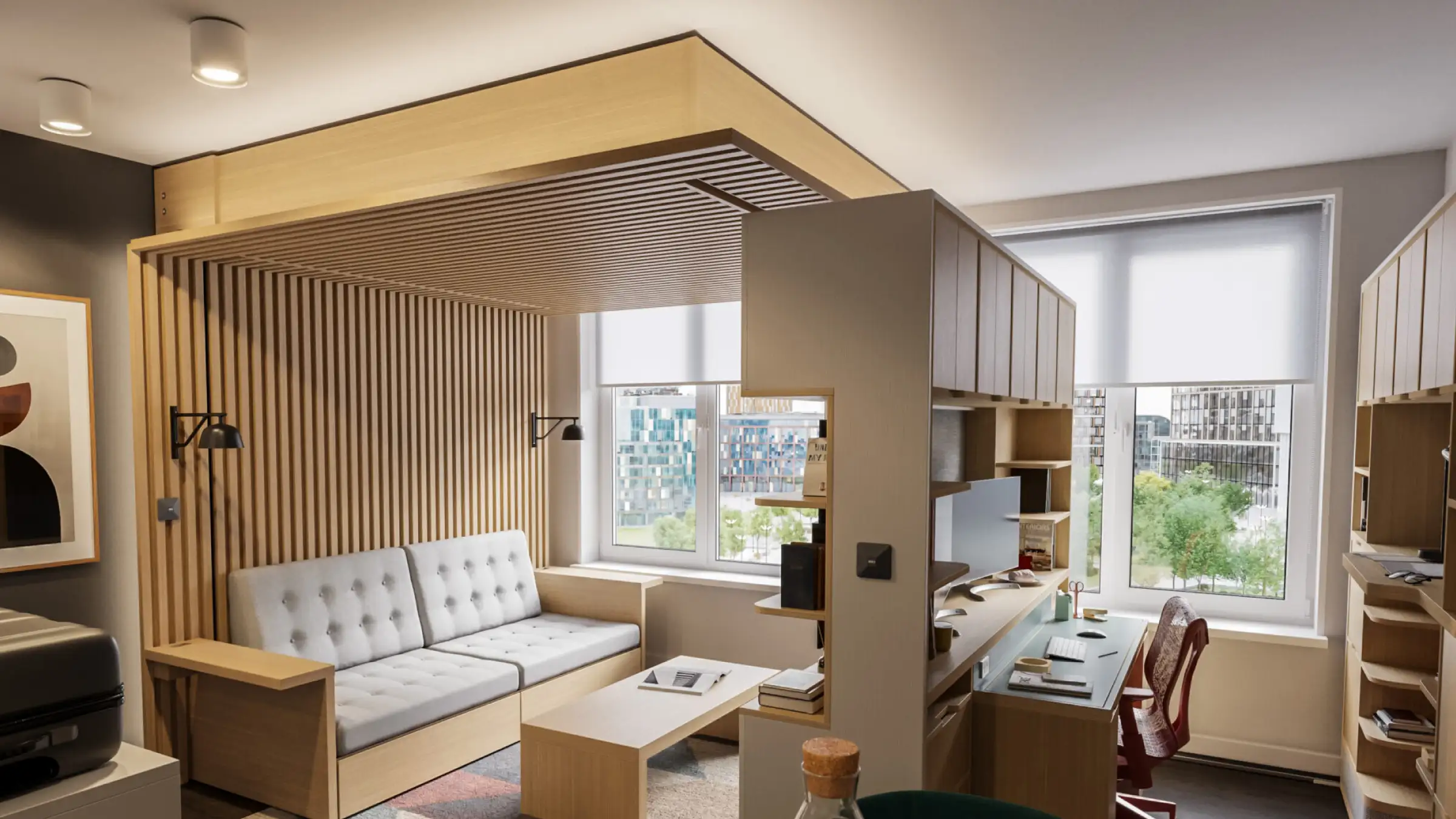 Ori Living robotic furniture system transforming compact urban living space